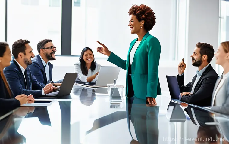 이벤트기획자 커리어 개발 계획 - **Prompt 1: Continuous Learning and Professional Growth in Event Planning**
"A diverse group of ...